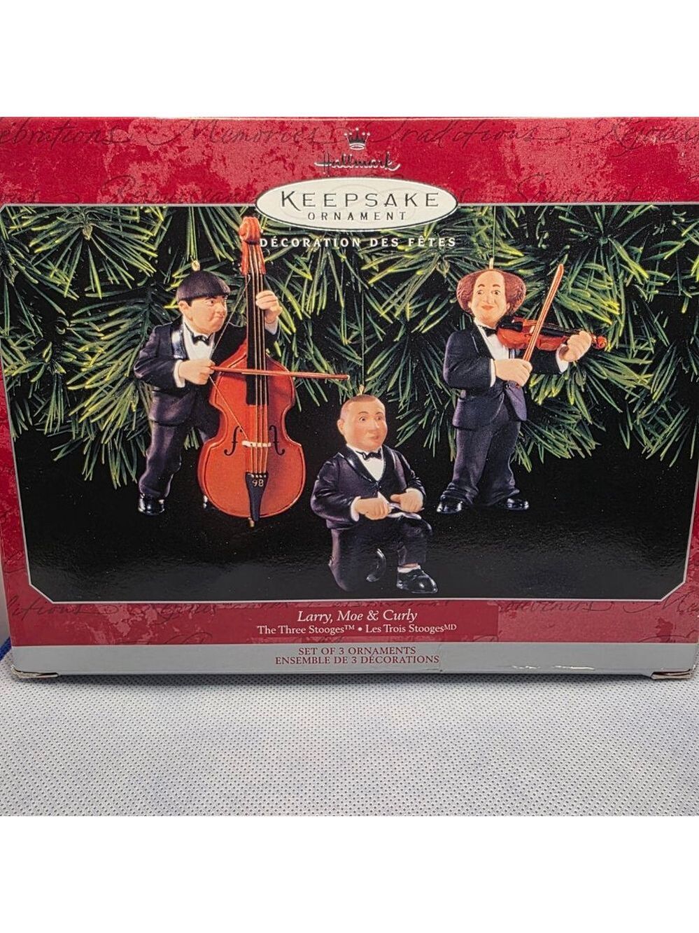 Hallmark Keepsake Ornament The Three Stooges Larry, Moe, and Curly 1998 vintage